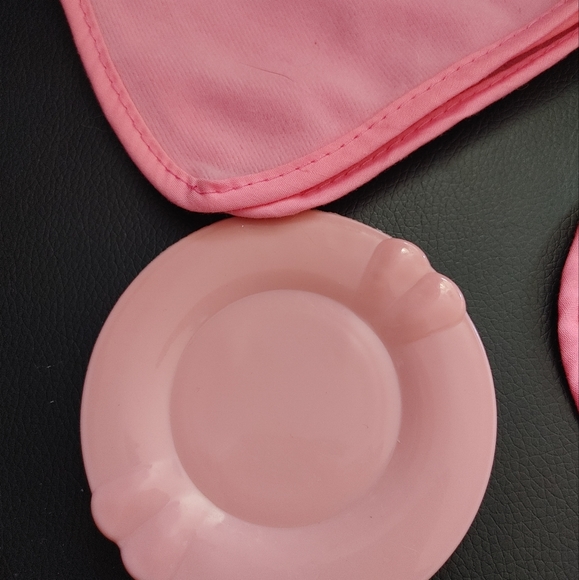 You and Me Blanket and Bib Set - Used, Excellent Condition, Like New - Picture 3 of 4